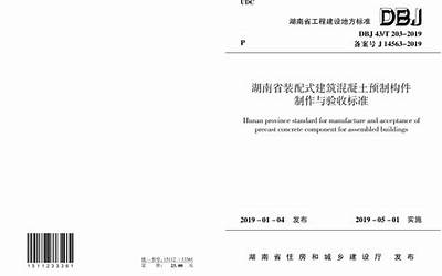 DBJ43T_203-2019_湖南省_装配式建筑混凝土预制构件制作与验收标准.pdf